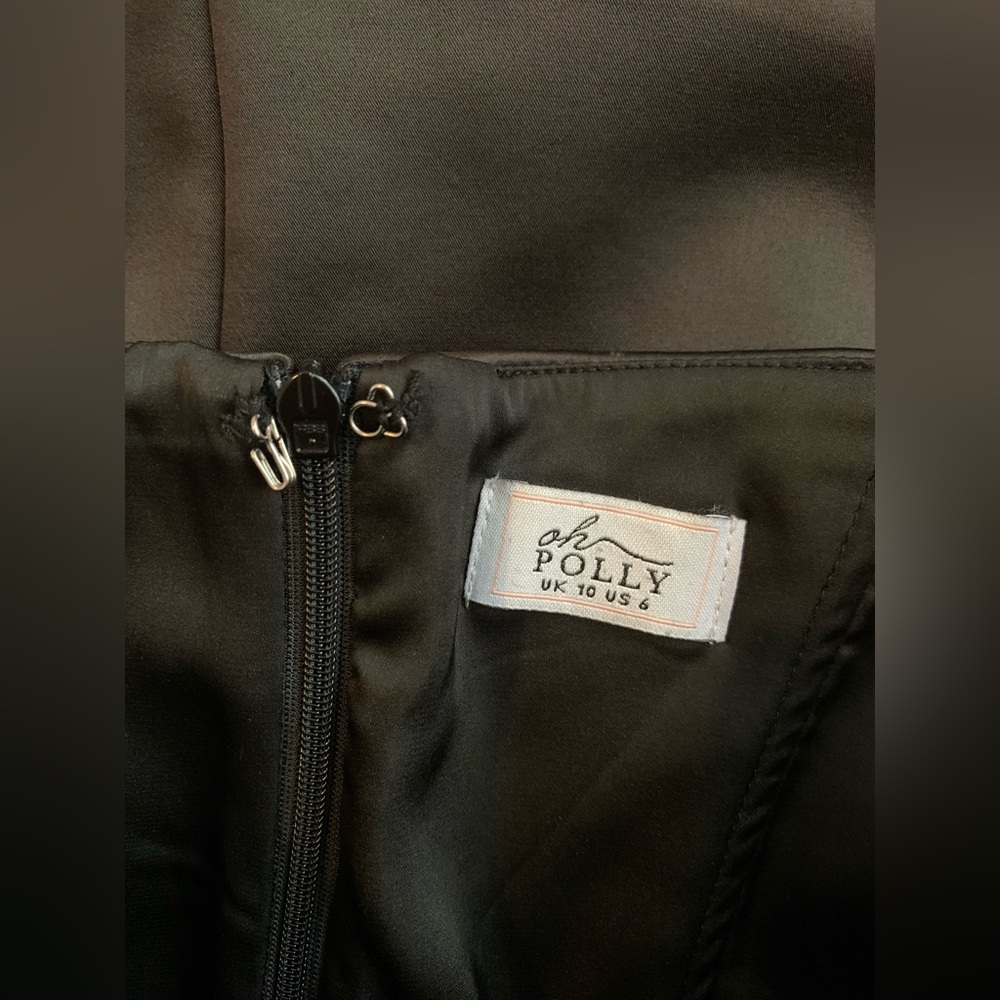 Oh Polly “Possession” Puff Long Sleeve Satin Corset Mini Dress - Picture 5 of 7